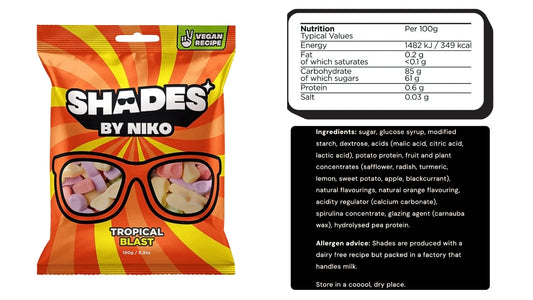 Shades by Niko – Tropical Blast | Sour Chewy Candy Mix | Imported from UK