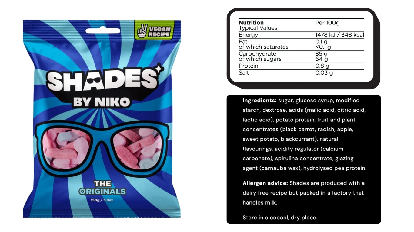 Shades by Niko – The Originals | Sour Chewy Candy Mix | Imported from UK