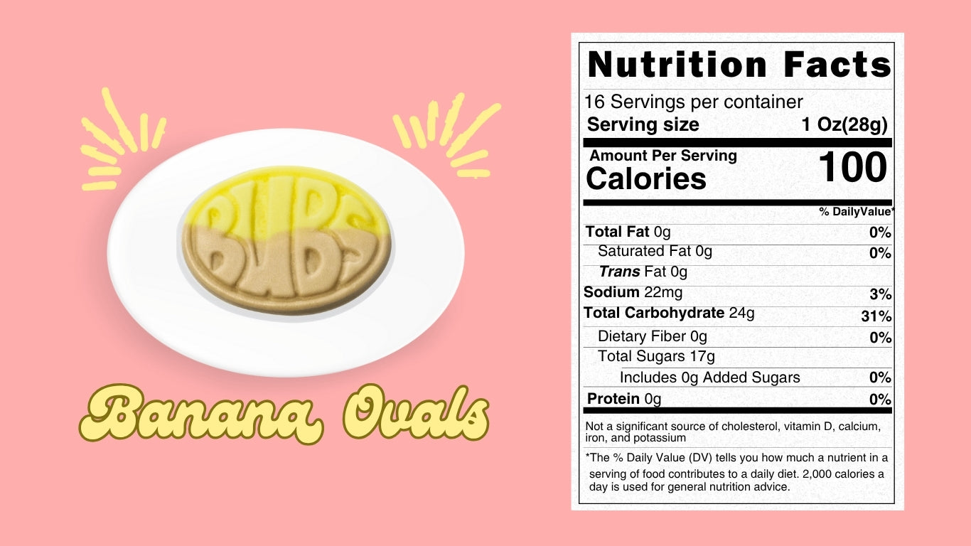 BUBS Banana Toffee Ovals β Swedish Foamy Soft Candy