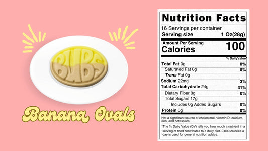 BUBS Banana Toffee Ovals – Swedish Foamy Soft Candy