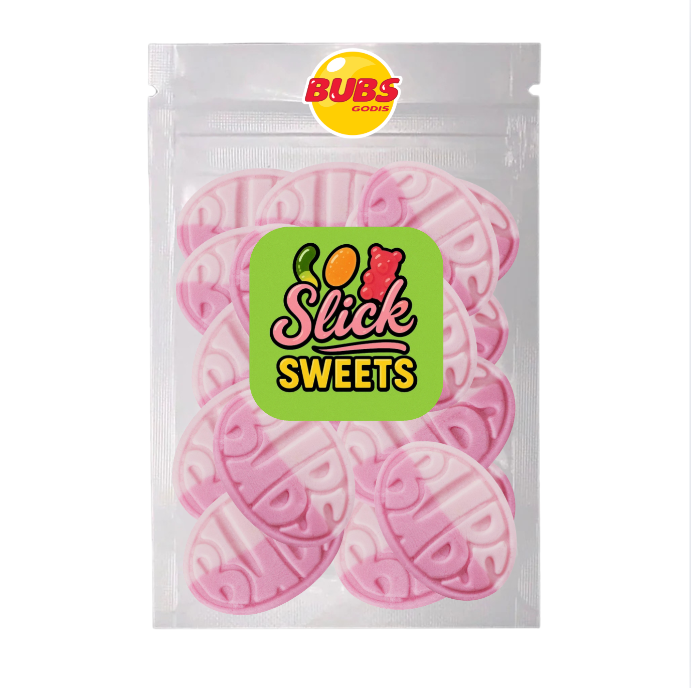 Bubs Strawberry Pomegranate Ovals β Swedish Foamy Soft Candy