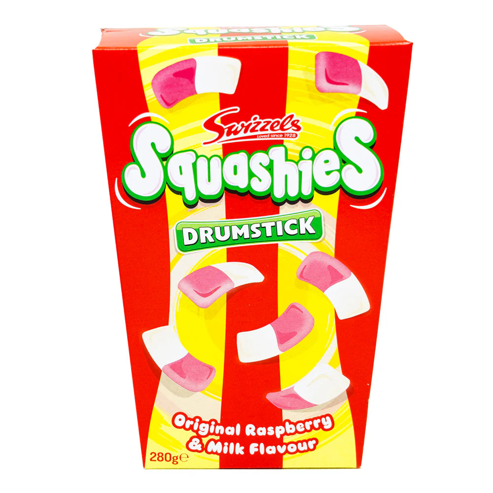 Swizzels Squashies – Raspberry & Milk | Imported UK Candy | Soft & Chewy Gummy Sweets
