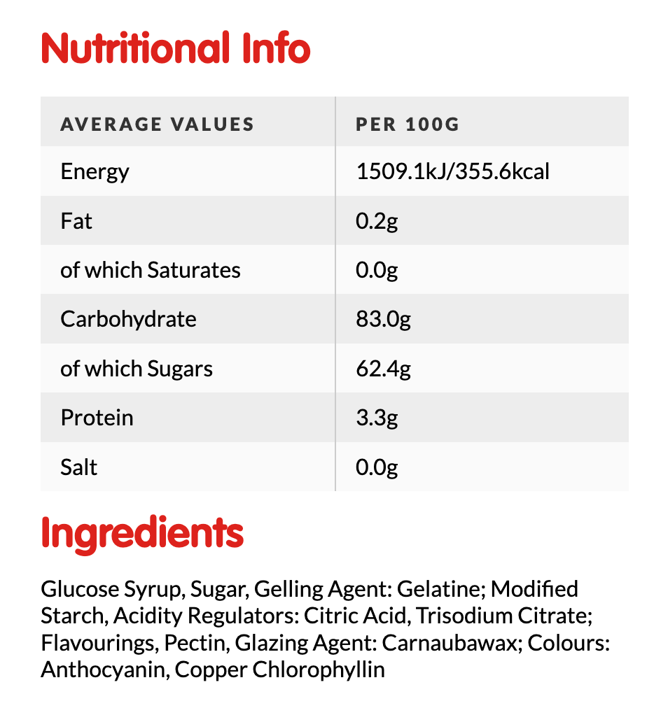 Swizzels Squashies – Sour Cherry & Apple Flavor | Imported UK Candy | Soft & Chewy