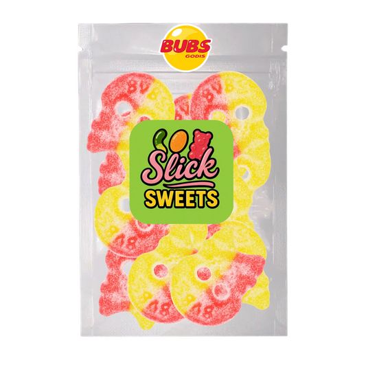 Bubs Strawberry Pineapple Skulls – Soft Swedish Foam Bonbon Candy