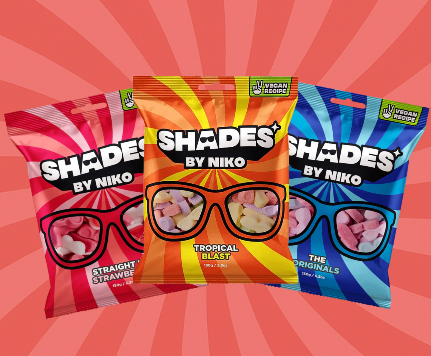 Shades by Niko – Trio Bundle | Chewy Candy Mix | Imported from UK