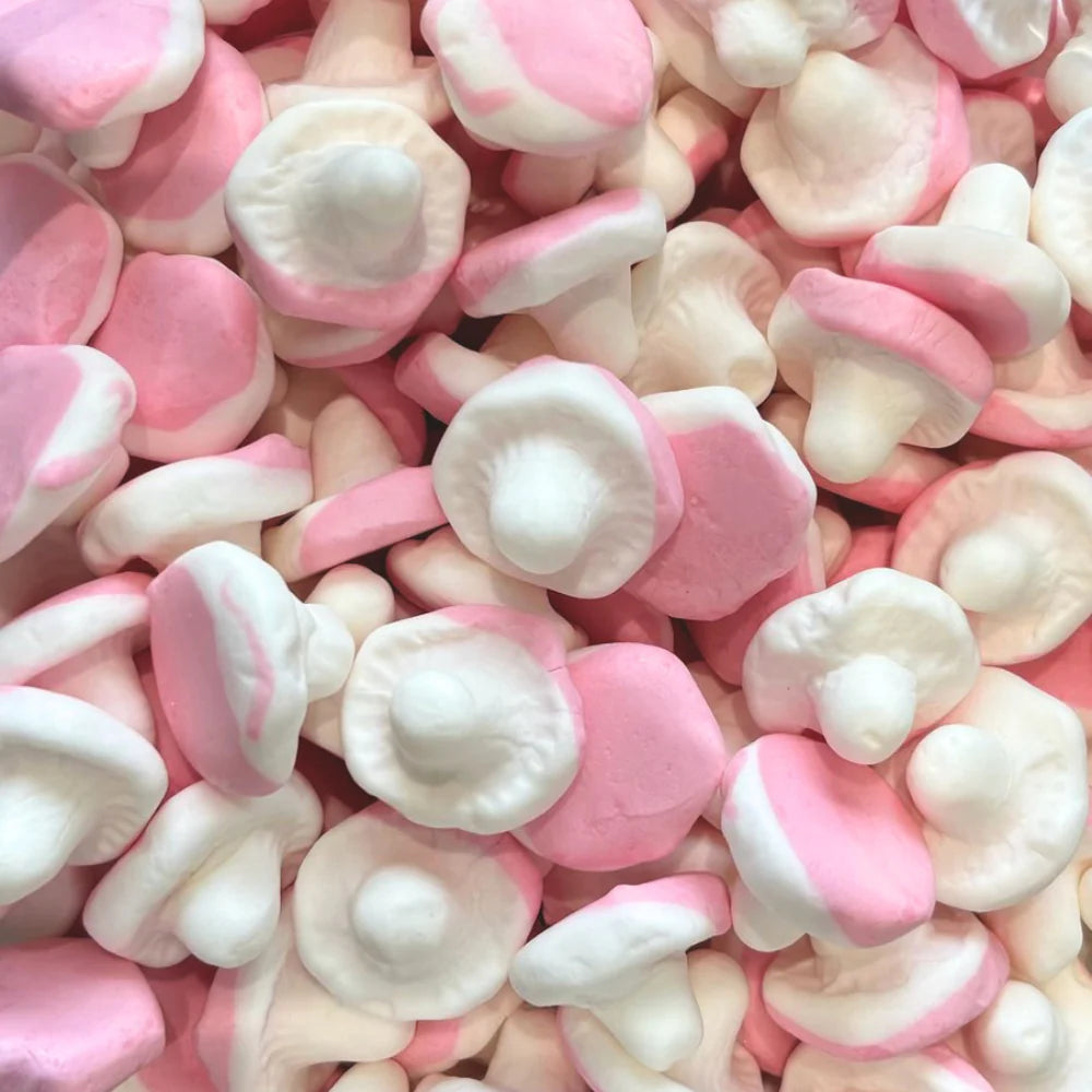 Swedish Candy - Malaco Foam Strawberry Marshmallow Mushrooms