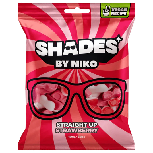 Shades by Niko – Straight Up Strawberry | Sour Chewy Candy Mix | Imported from UK